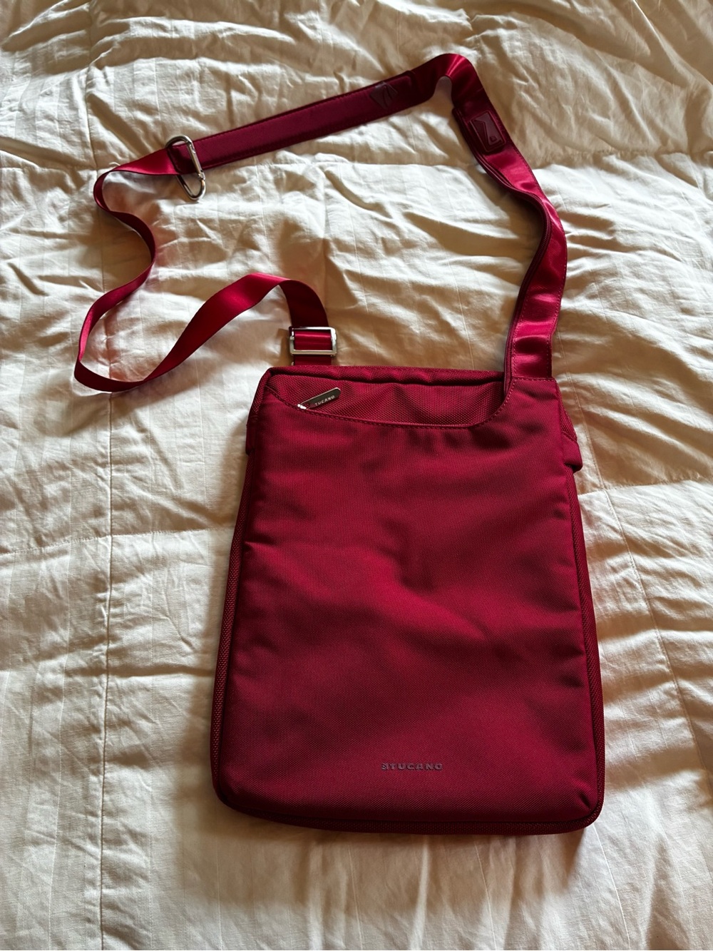 Tucano Red Messenger Crossbody Bag